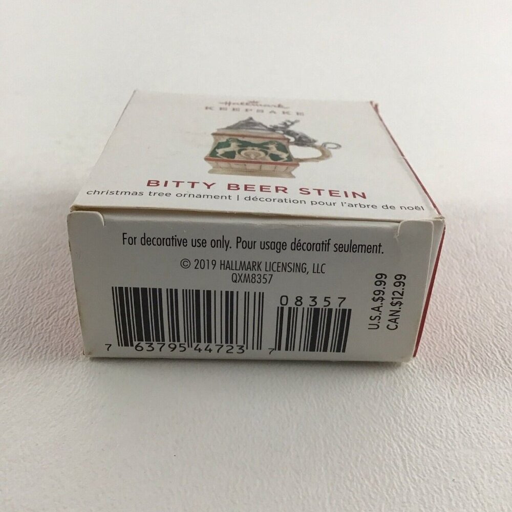 Hallmark Keepsake Miniature Christmas Tree Ornament Bitty Beer Stein New 2019 - Picture 2 of 6
